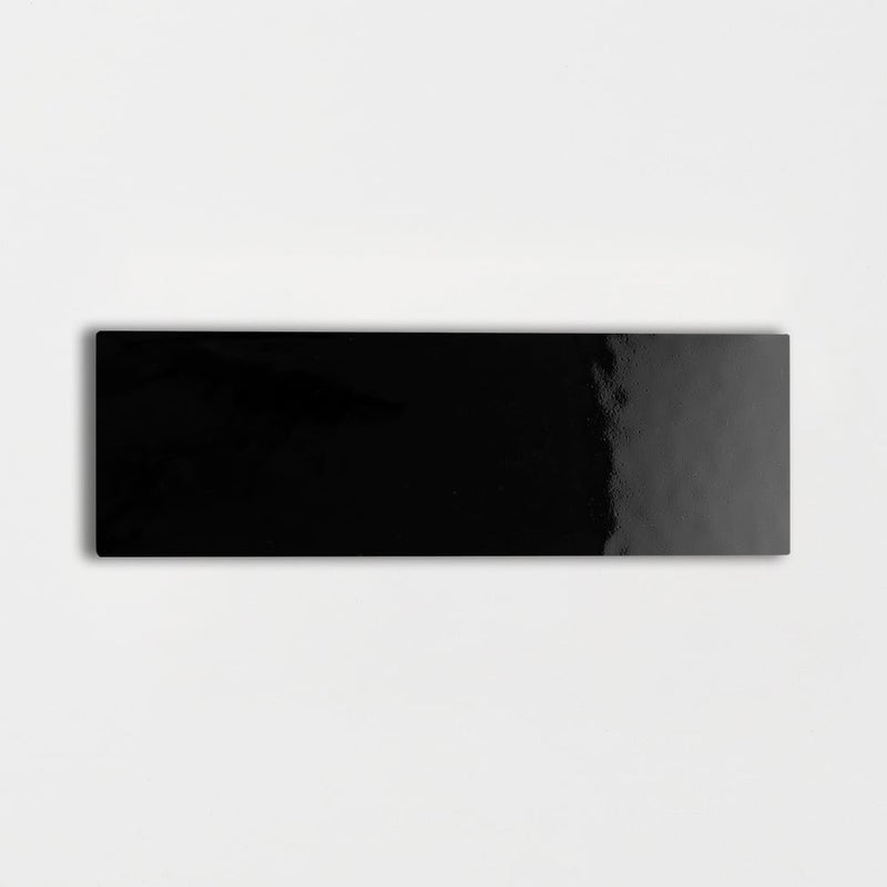 Midnight Glossy Subway Ceramic Tiles 4x12 Ceramic Glossy 4x12 Tiles