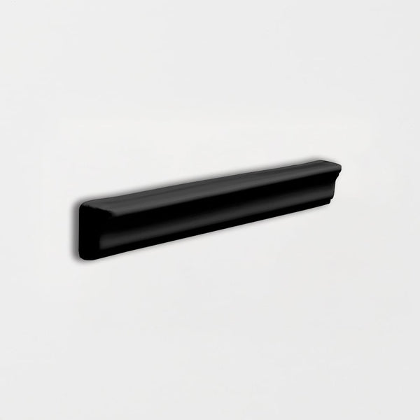 Midnight Glossy Finish Trim Ceramic Moldings 1x6