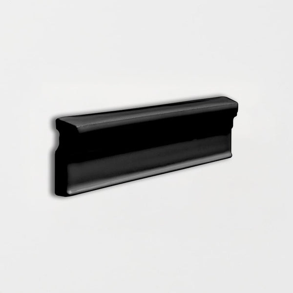 Midnight Glossy Ogee Trim Ceramic Moldings 2x6