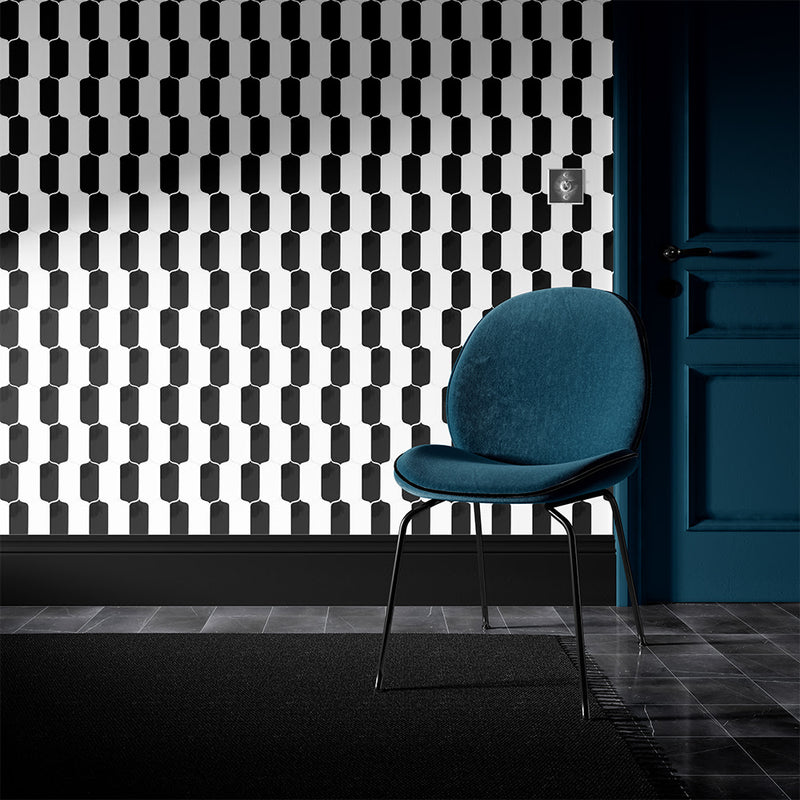 Midnight Glossy Tear Field Ceramic Tiles 3 5/8x8 Ceramic Glossy 2x8 Tiles — 2