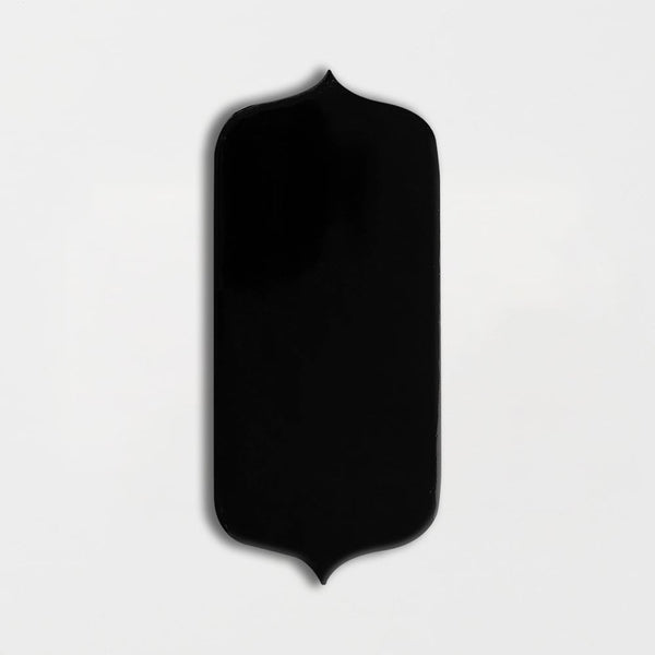 Midnight Glossy Tear Field Ceramic Tiles 3 5/8x8