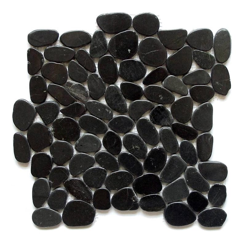 Charcoal Natural Pebble Mosaics 12x12 Pebble Natural 12x12 Mosaics