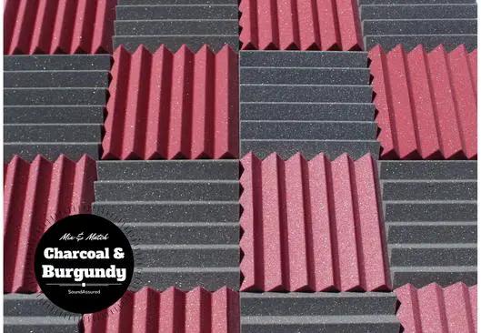 Easy Mount Acoustic Foam Kit - 12x12x2" Acoustic Foam Panels With Adhesive - Wedge Style - 4 Pack by SoundAssured