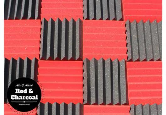 Easy Mount Acoustic Foam Kit - 12x12x2" Acoustic Foam Panels With Adhesive - Wedge Style - 4 Pack by SoundAssured