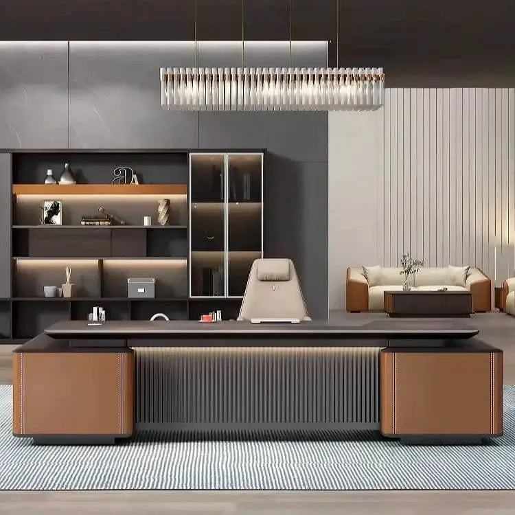 Wilcroft · Modern L-Shaped Executive Desk by Arc Grove