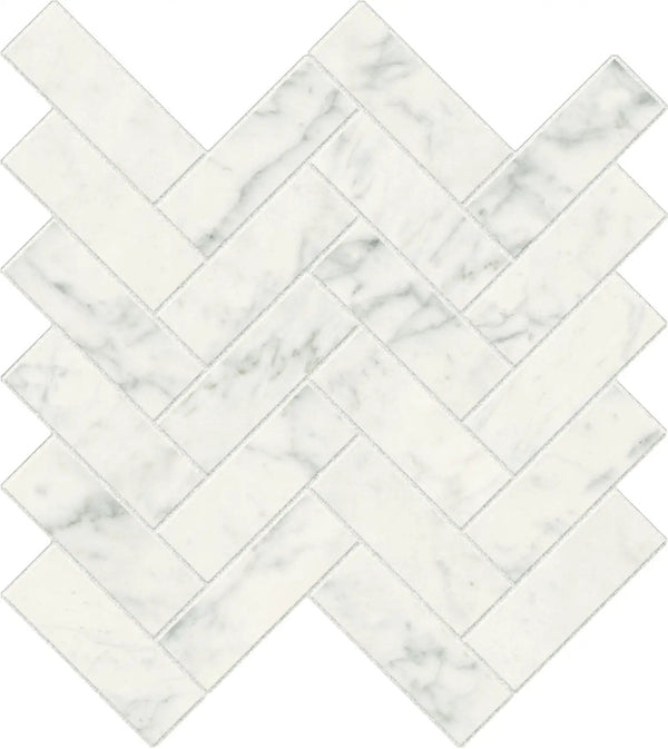 Charme Evo Michelangelo Extra White Bullnose Marble Look Porcelain Moldings 3x24