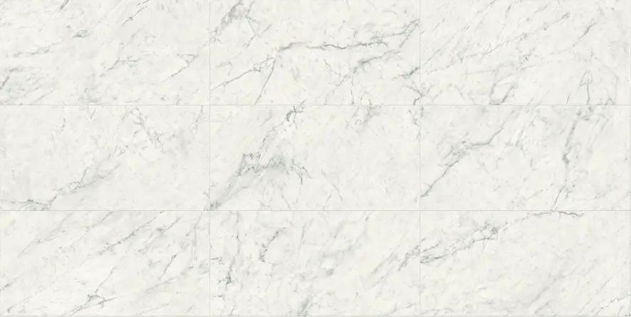 Charme Evo Michelangelo Extra White Covebase Marble Look Porcelain Moldings 6x12 by landmarkceramics