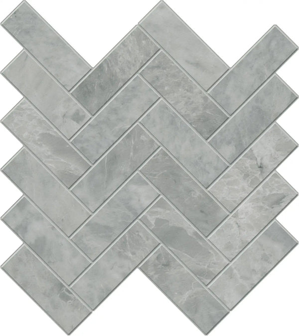 Charme Evo Pearl Grey Bullnose Marble Look Porcelain Moldings 3x24