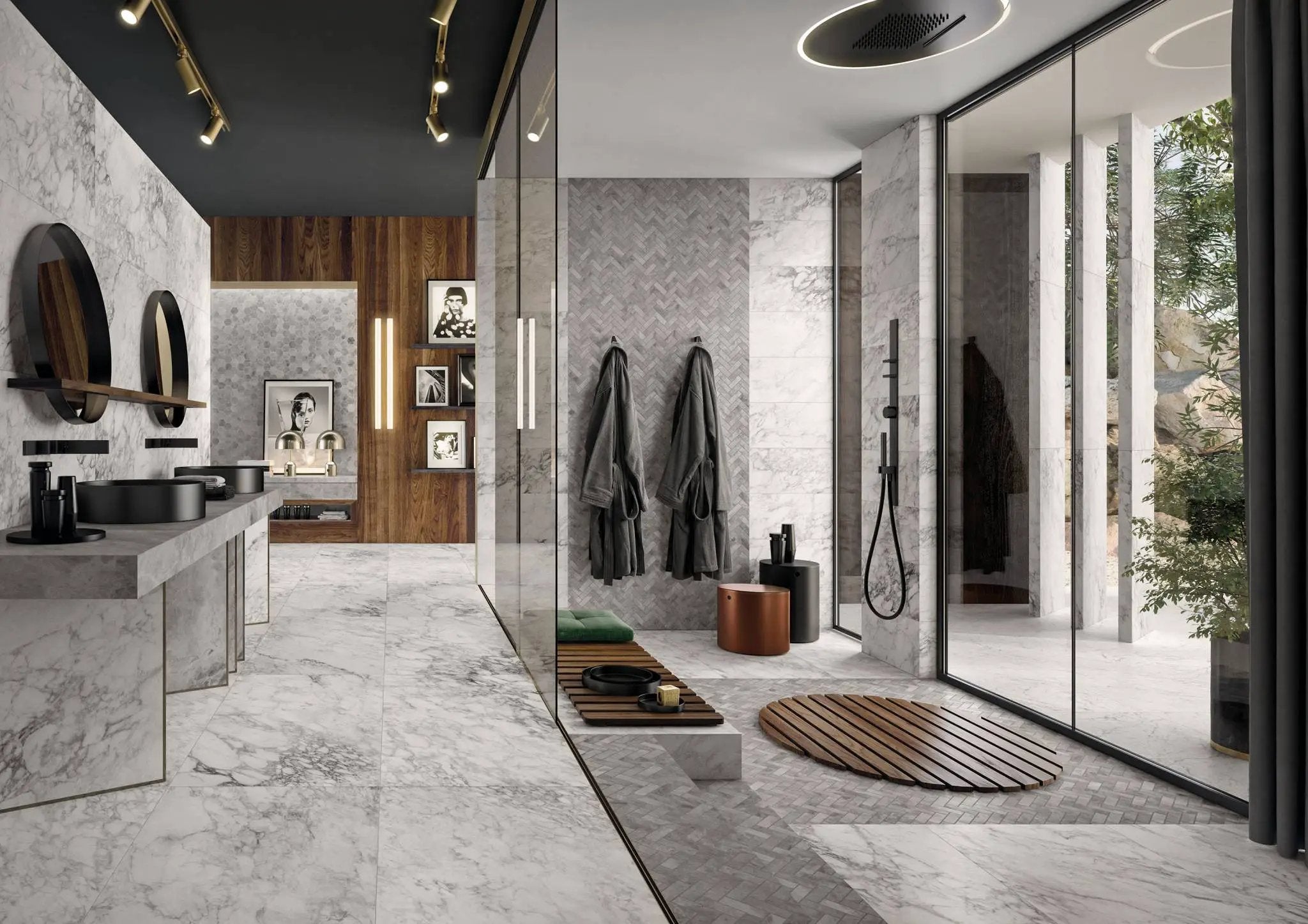Charme Evo Renoir Plus Marble Look Porcelain Tiles 24x48 by landmarkceramics