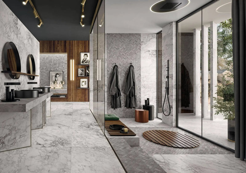 Charme Evo Renoir Plus Marble Look Porcelain Tiles 24x48 by landmarkceramics