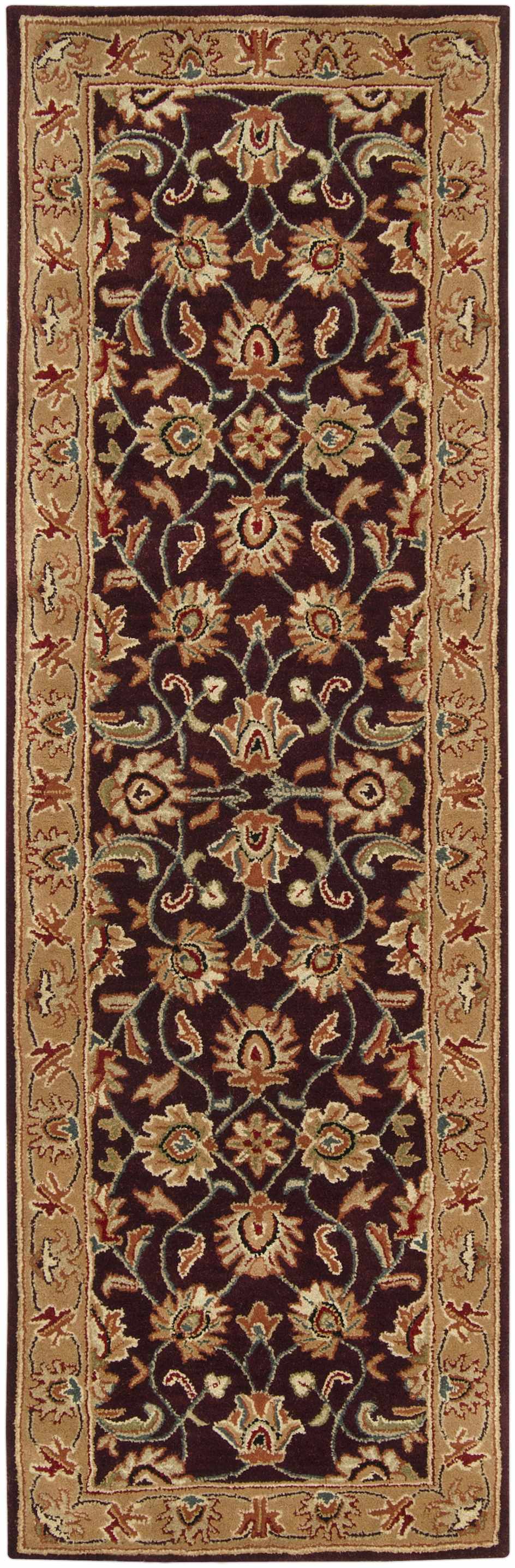 Cherryfield Burgundy 1024 Wool Area Rug by Boutique Rugs