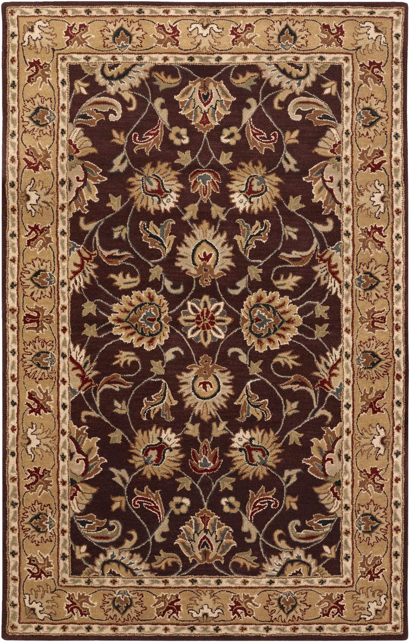 Cherryfield Burgundy 1024 Wool Area Rug by Boutique Rugs
