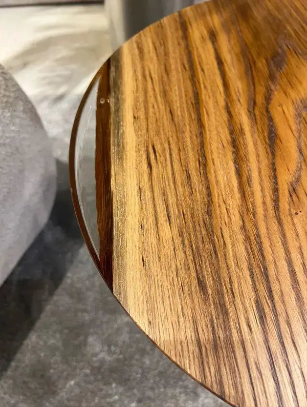 Mushroom Side & End table Made of Walnut and Epoxy Resin by Gizz