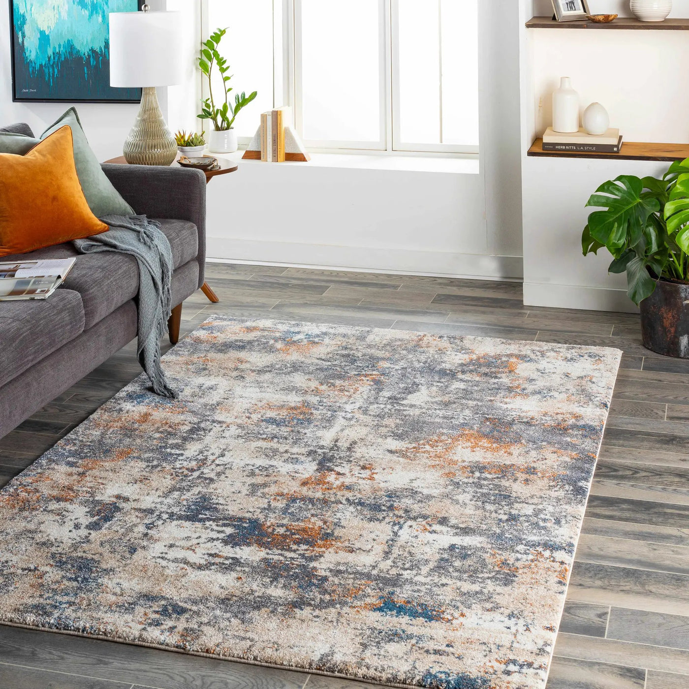 Chetwynd Abstract Thick Rug - Clearance by Boutique Rugs