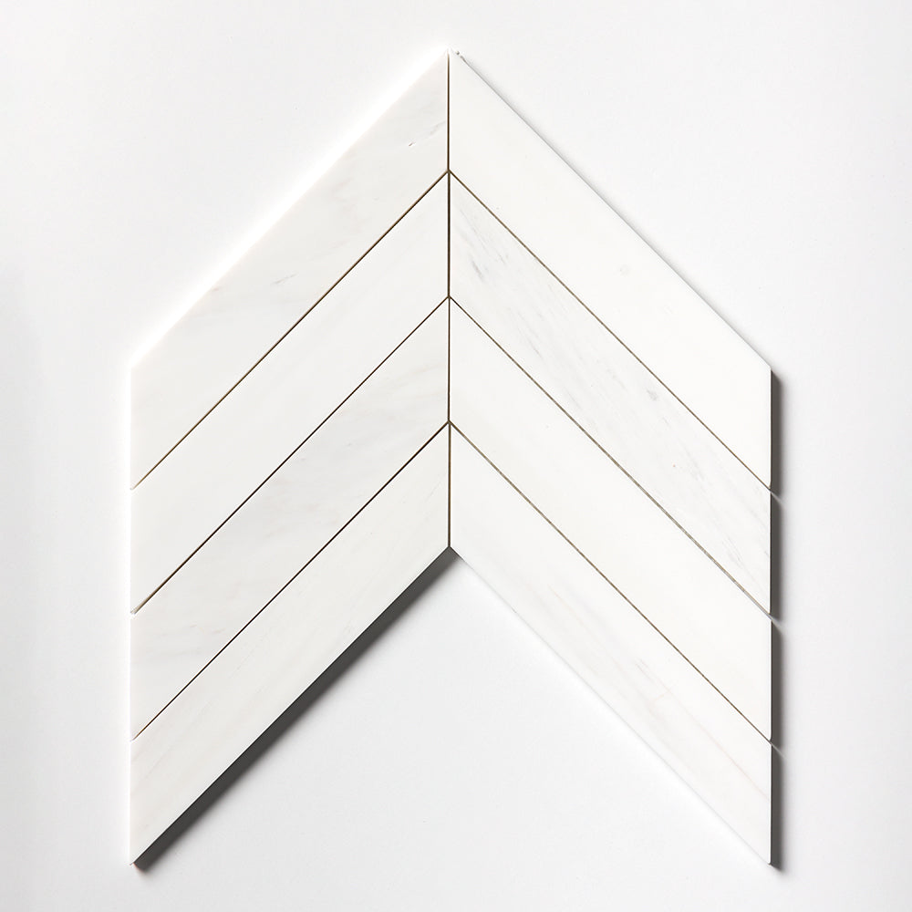 Bianco Dolomiti Honed Chevron Waterjet Marble Waterjet Mosaics 13x10 Marble Honed 14x14 Waterjet Mosaics