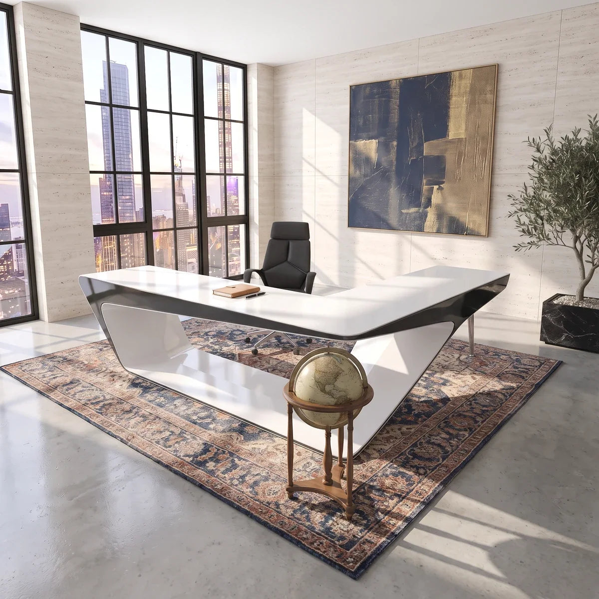 Chevron · L-Shaped Executive Desk, photo 7 of 15