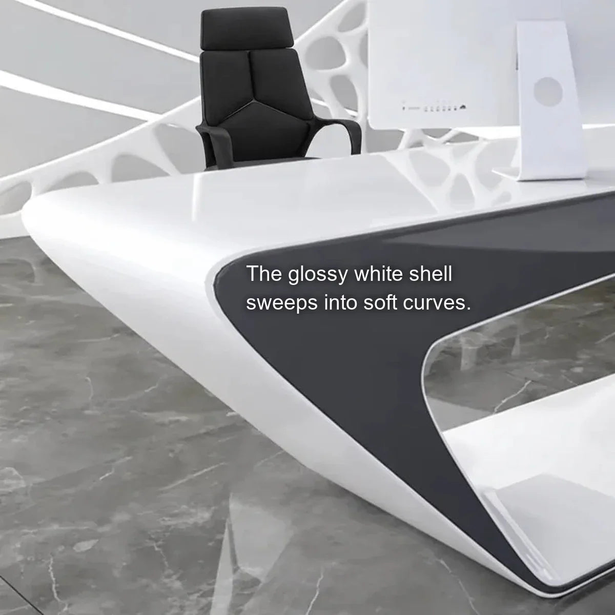Chevron · L-Shaped Executive Desk, photo 12 of 15