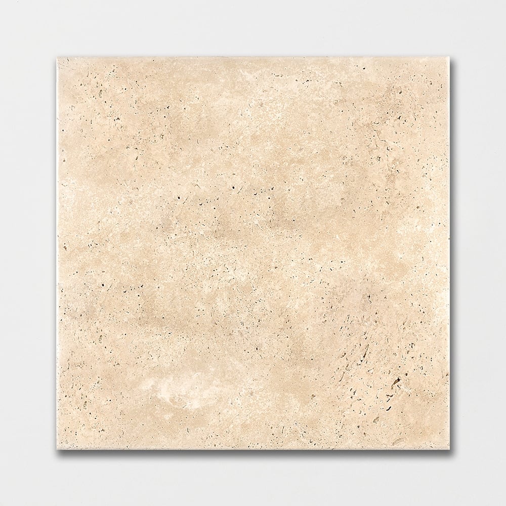 Chiaro Antiqued Travertine Tiles 18x18 Travertine Antiqued 18x18 Tiles