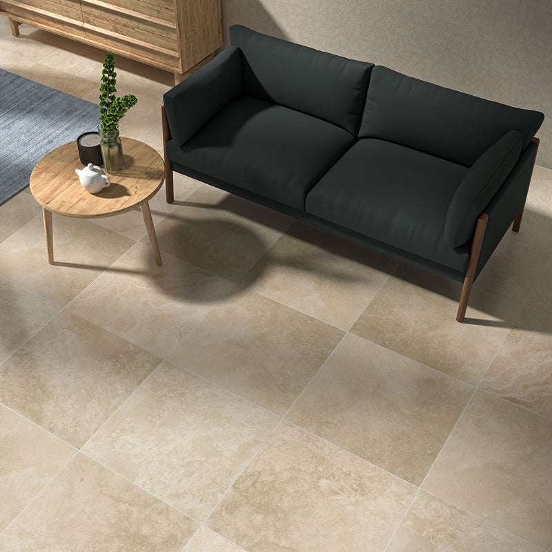Chiaro Honed Filled Travertine Tiles 18x18 Travertine Honed Filled 18x18 Tiles — 2