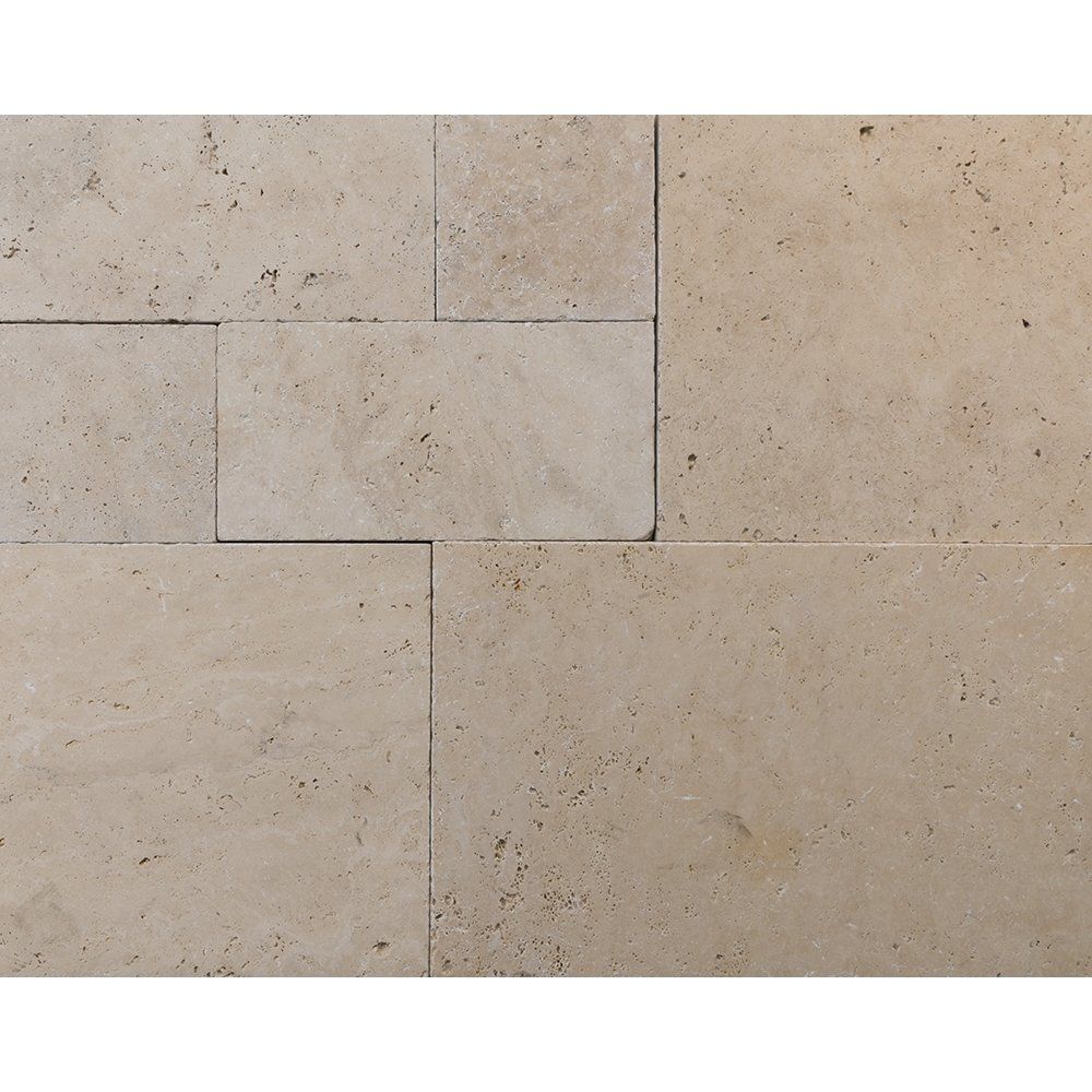 Chiaro Tumbled Travertine Pavers French Pattern Travertine Tumbled Various Pavers