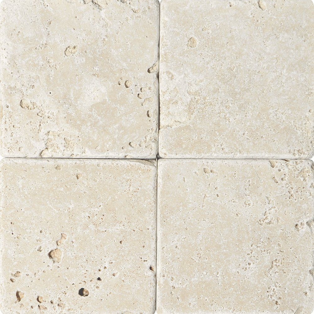 Chiaro Tumbled Travertine Tiles 6x6 Travertine Tumbled 6x6 Tiles