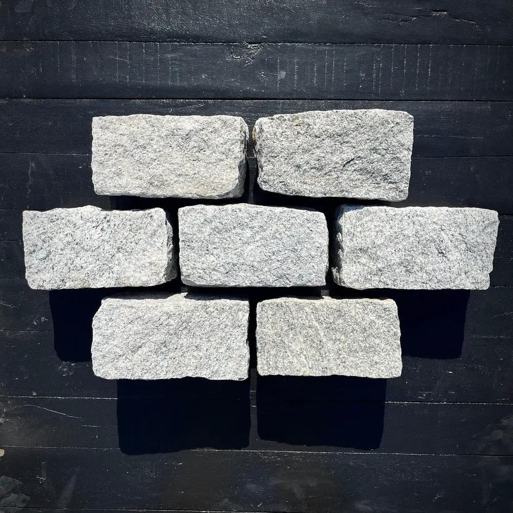New Regulation Granite Belgian Block 9” x 5” x 5” – Grey, Pink, Buff, Black by Chief Bricks