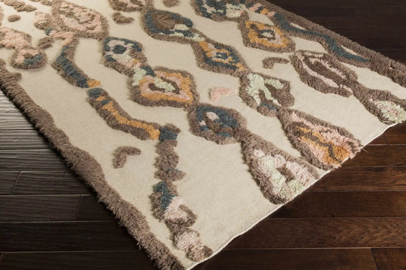 Brown Pink Nila Area Carpet - Clearance by Boutique Rugs