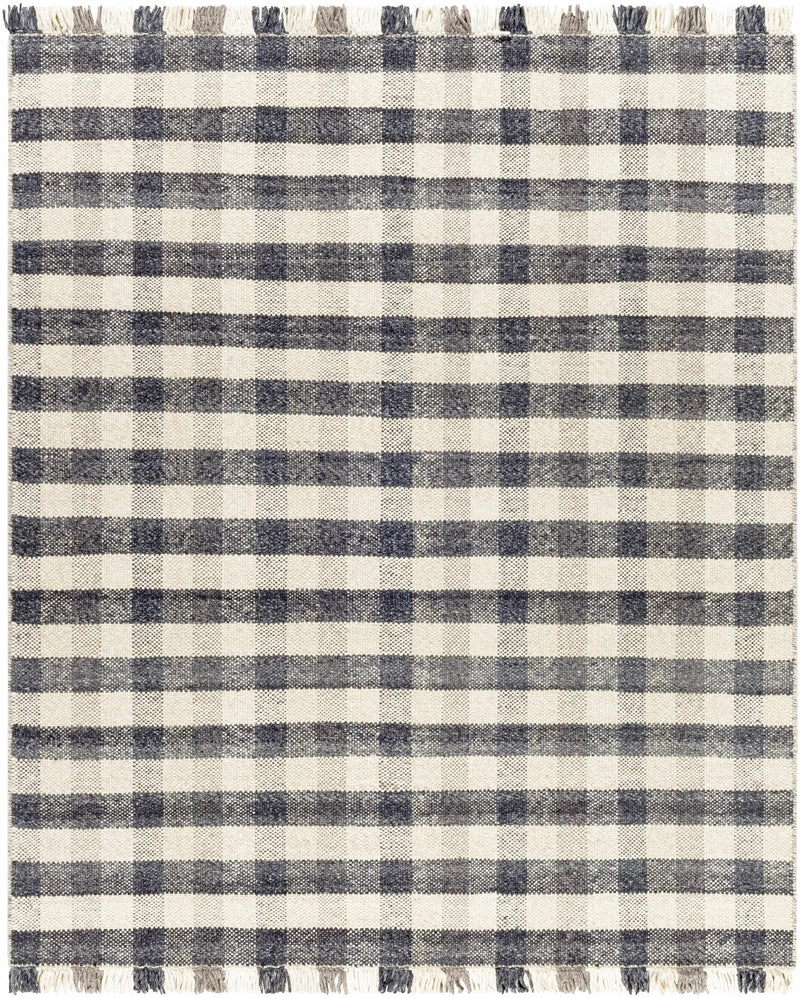 Chilliwack Gray Plaid Wool Rug by Boutique Rugs