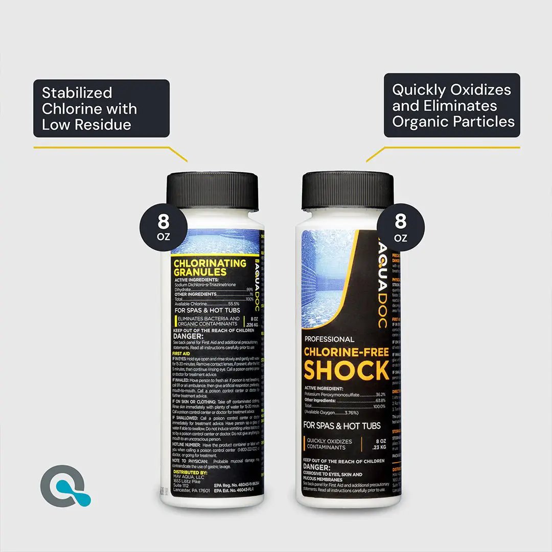 Chlorine Hot Tub Starter Kit by AquaDoc