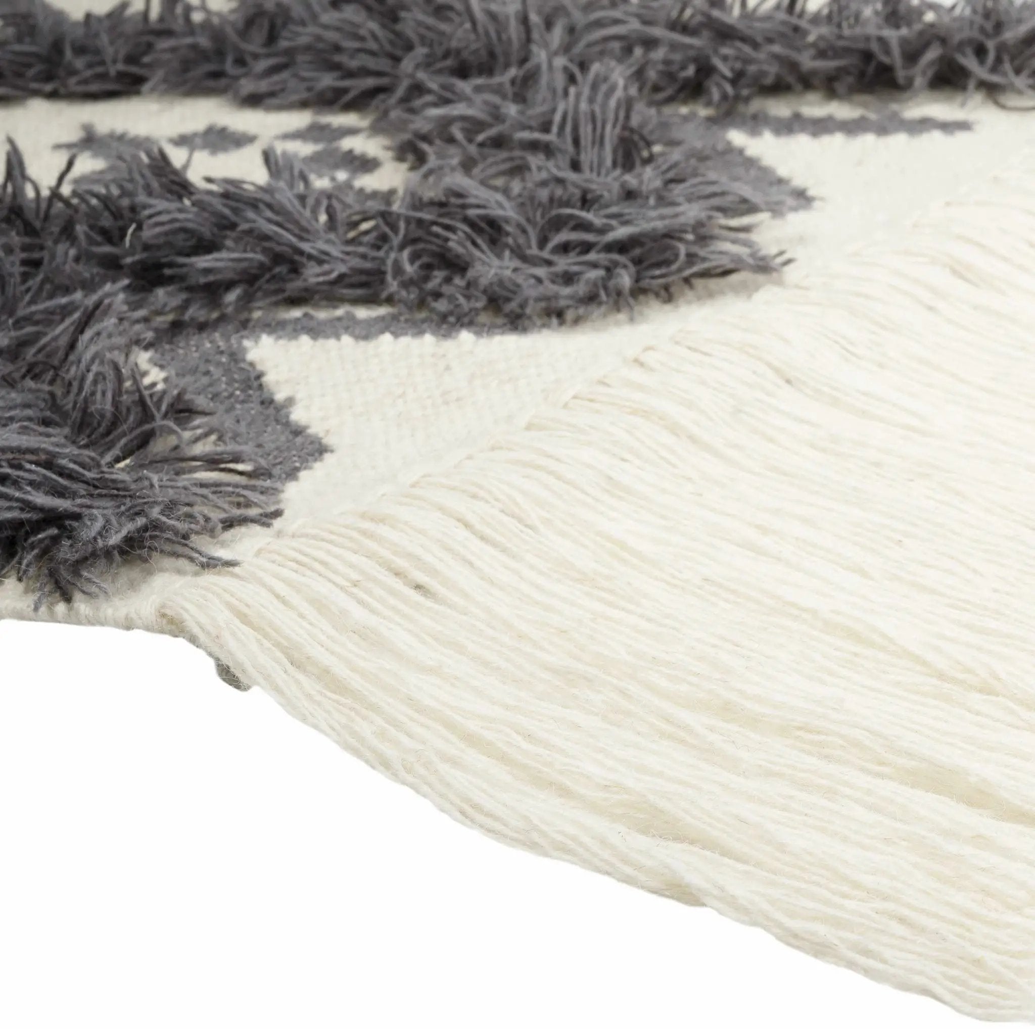 Chapelton Gray Geometric Textured Wall Hanging - Clearance by Boutique Rugs