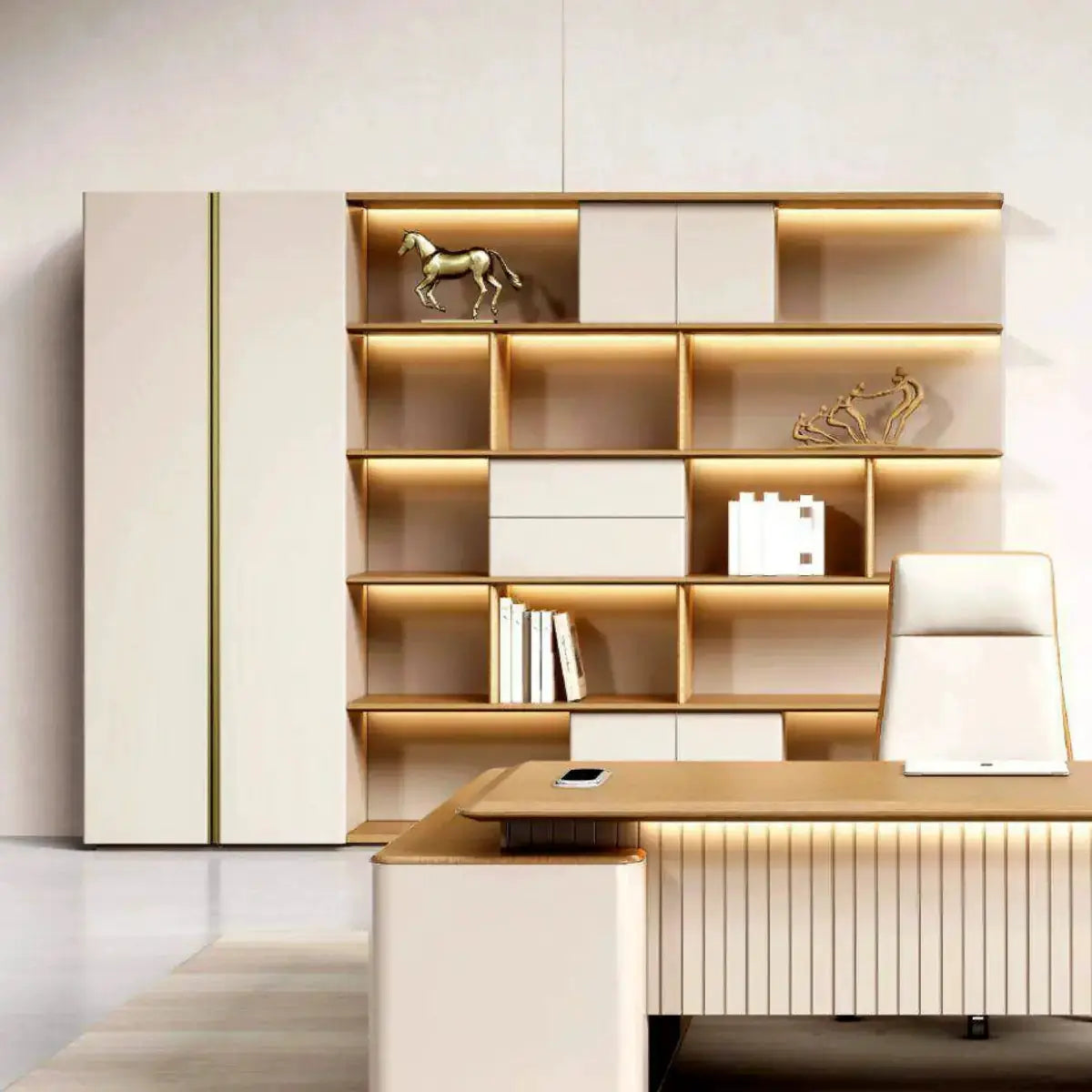 Tandra · Mixed Media Office Shelves & Storage Cabinets by Arc Grove