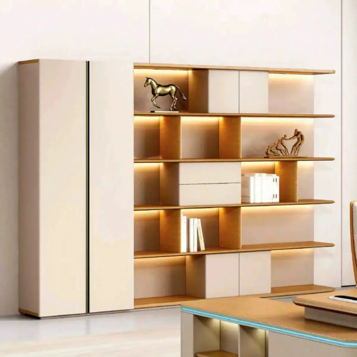 Tandra · Mixed Media Office Shelves & Storage Cabinets by Arc Grove