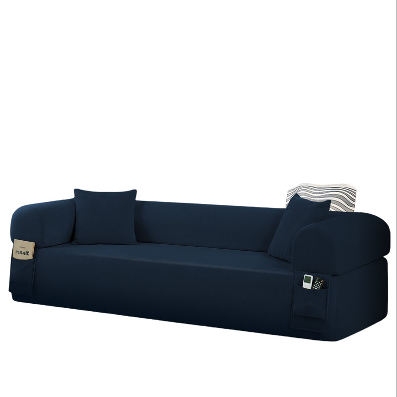 Spring Sofa with High-Quality Fabric and Storage - Blue, photo 2 of 8