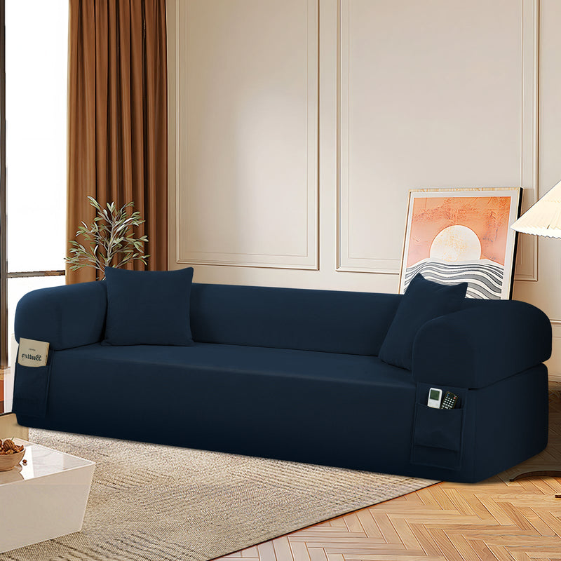 Spring Sofa with High-Quality Fabric and Storage - Blue, photo 8 of 8