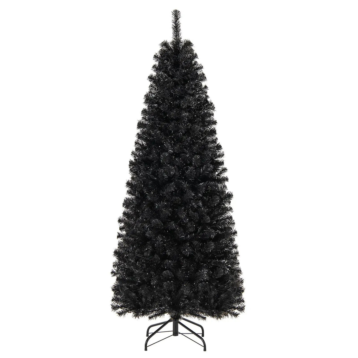 Pre-lit Christmas Halloween Tree with PVC Branch Tips and Warm White Lights by DirectDeals