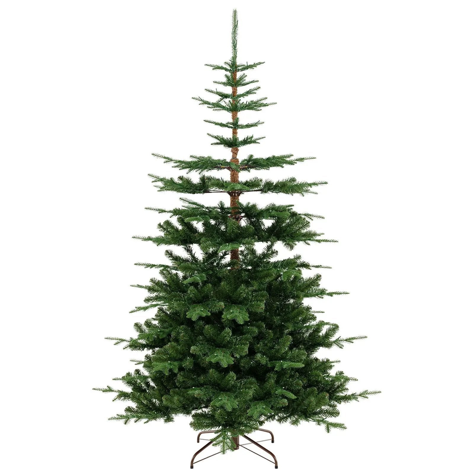 7 Feet Hinged Artificial Pre-lit Christmas Tree with 1303 Branch Tips by DirectDeals