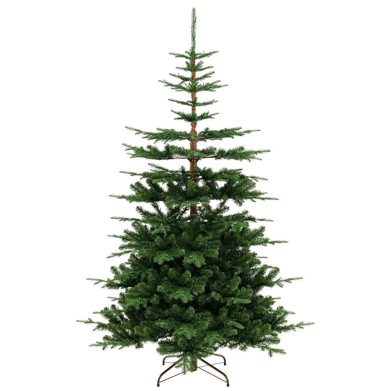7 Feet Hinged Artificial Pre-lit Christmas Tree with 1303 Branch Tips by DirectDeals