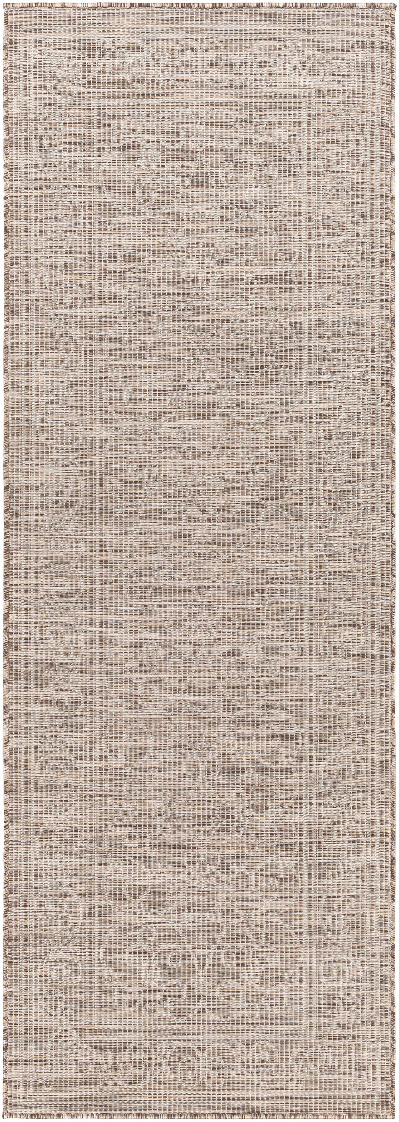 Coolville Brown Flatweave Outdoor Area Carpet - Clearance by Boutique Rugs