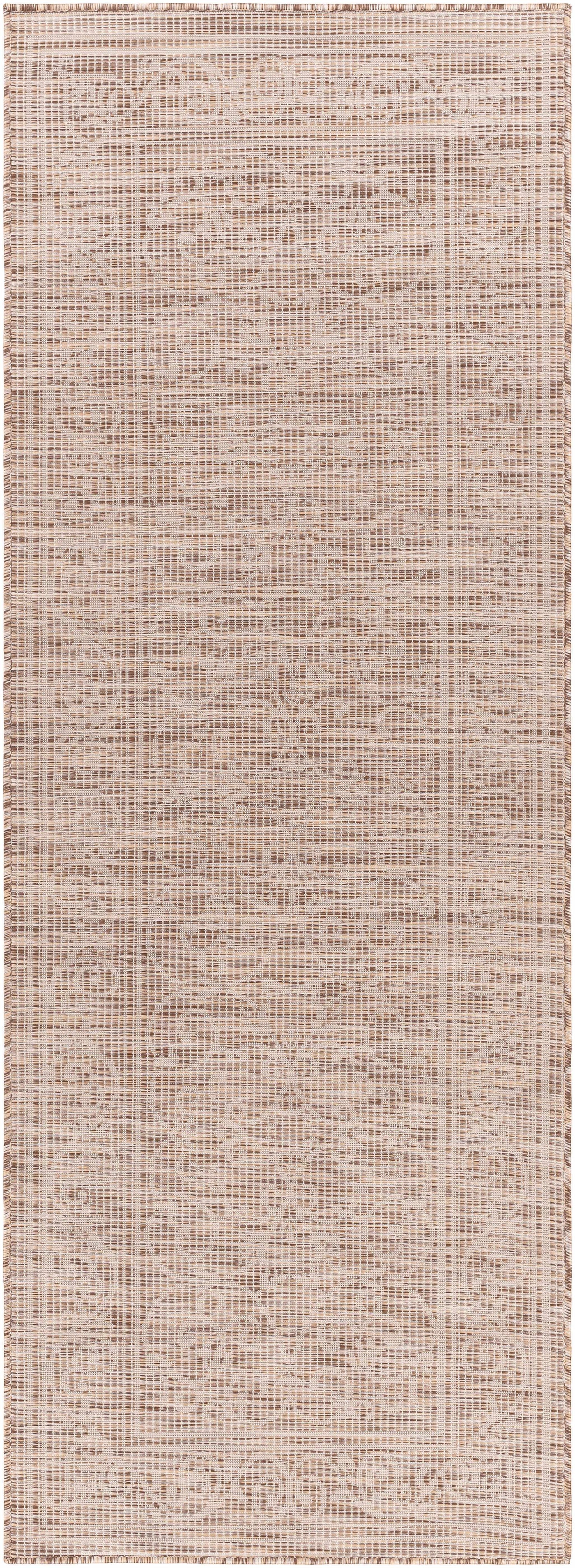 Coolville Brown Flatweave Outdoor Area Carpet - Clearance by Boutique Rugs