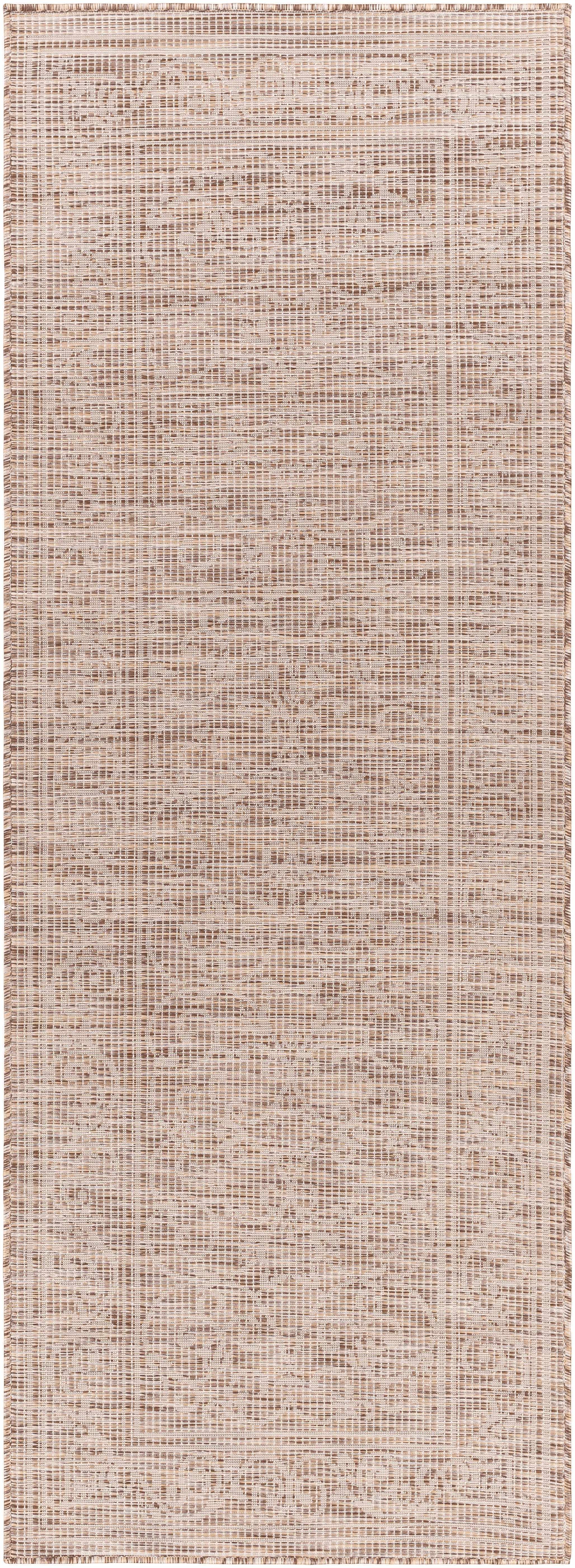 Coolville Brown Flatweave Outdoor Area Carpet - Clearance by Boutique Rugs