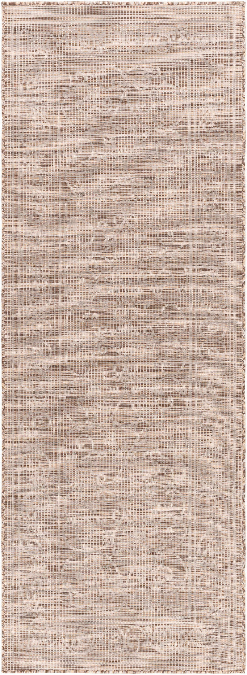 Coolville Brown Flatweave Outdoor Area Carpet - Clearance by Boutique Rugs