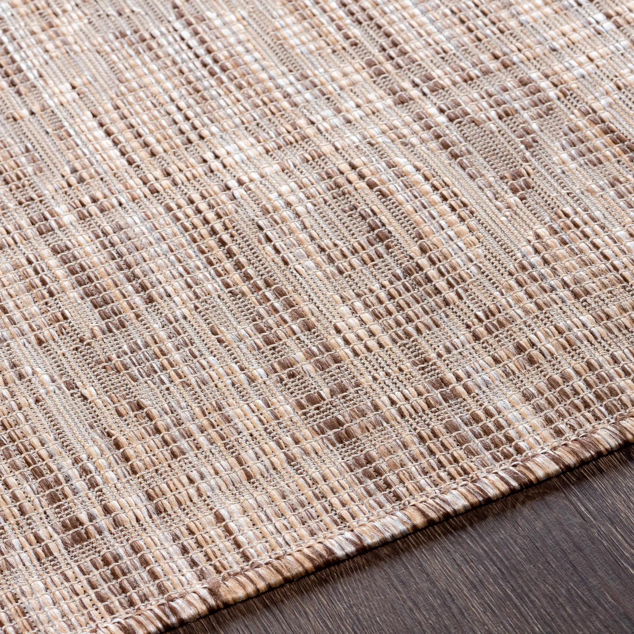 Coolville Brown Flatweave Outdoor Area Carpet - Clearance by Boutique Rugs
