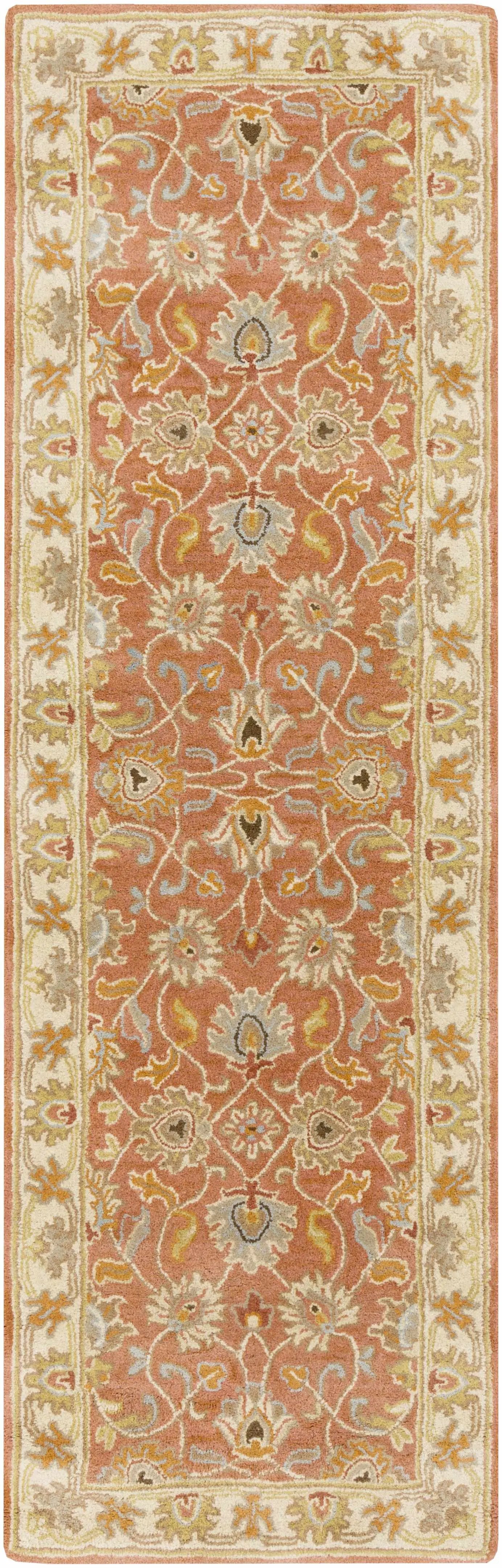Caesar Hand Tufted Burnt Orange 1124 Wool Carpet by Boutique Rugs