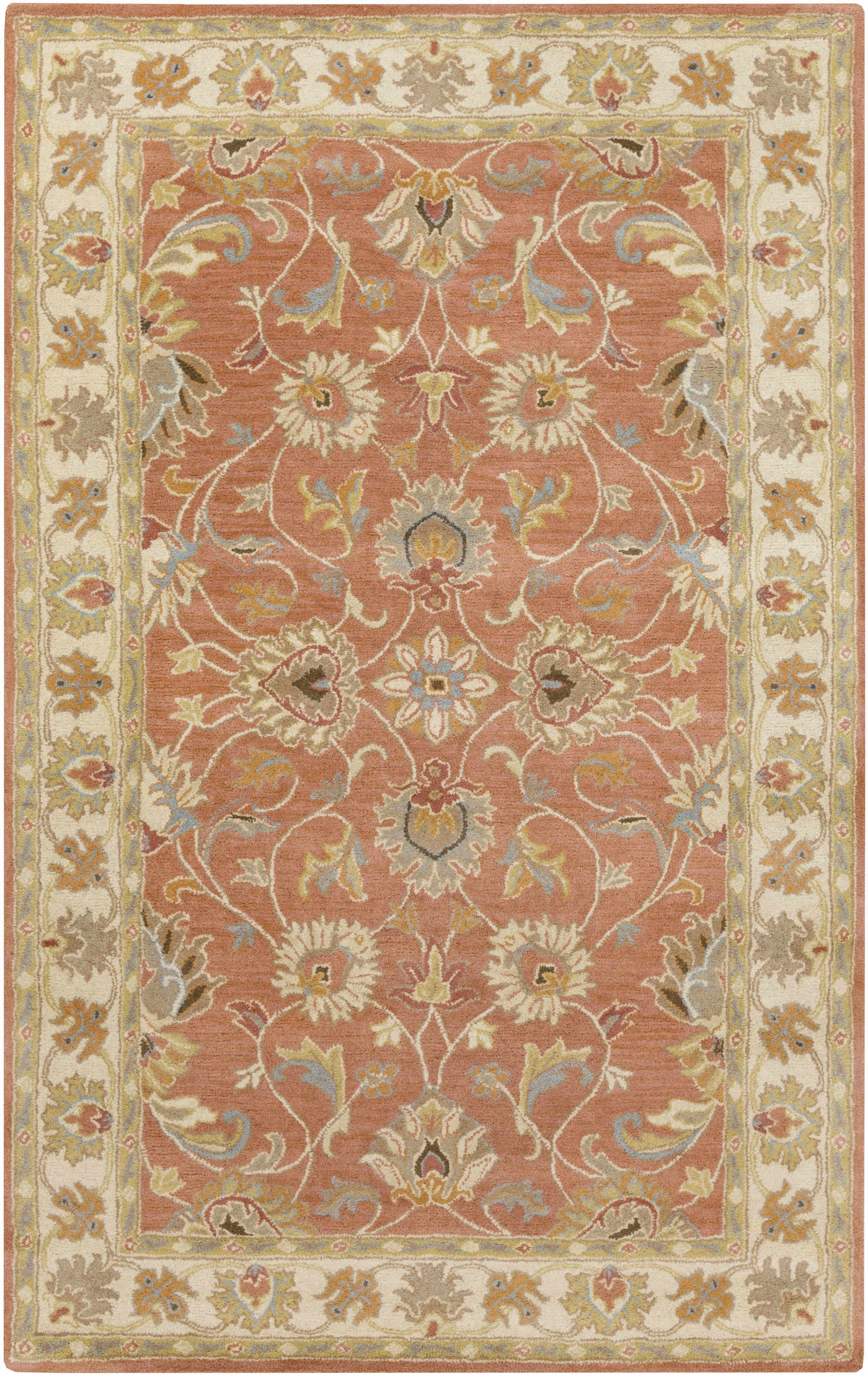 Caesar Hand Tufted Burnt Orange 1124 Wool Carpet by Boutique Rugs