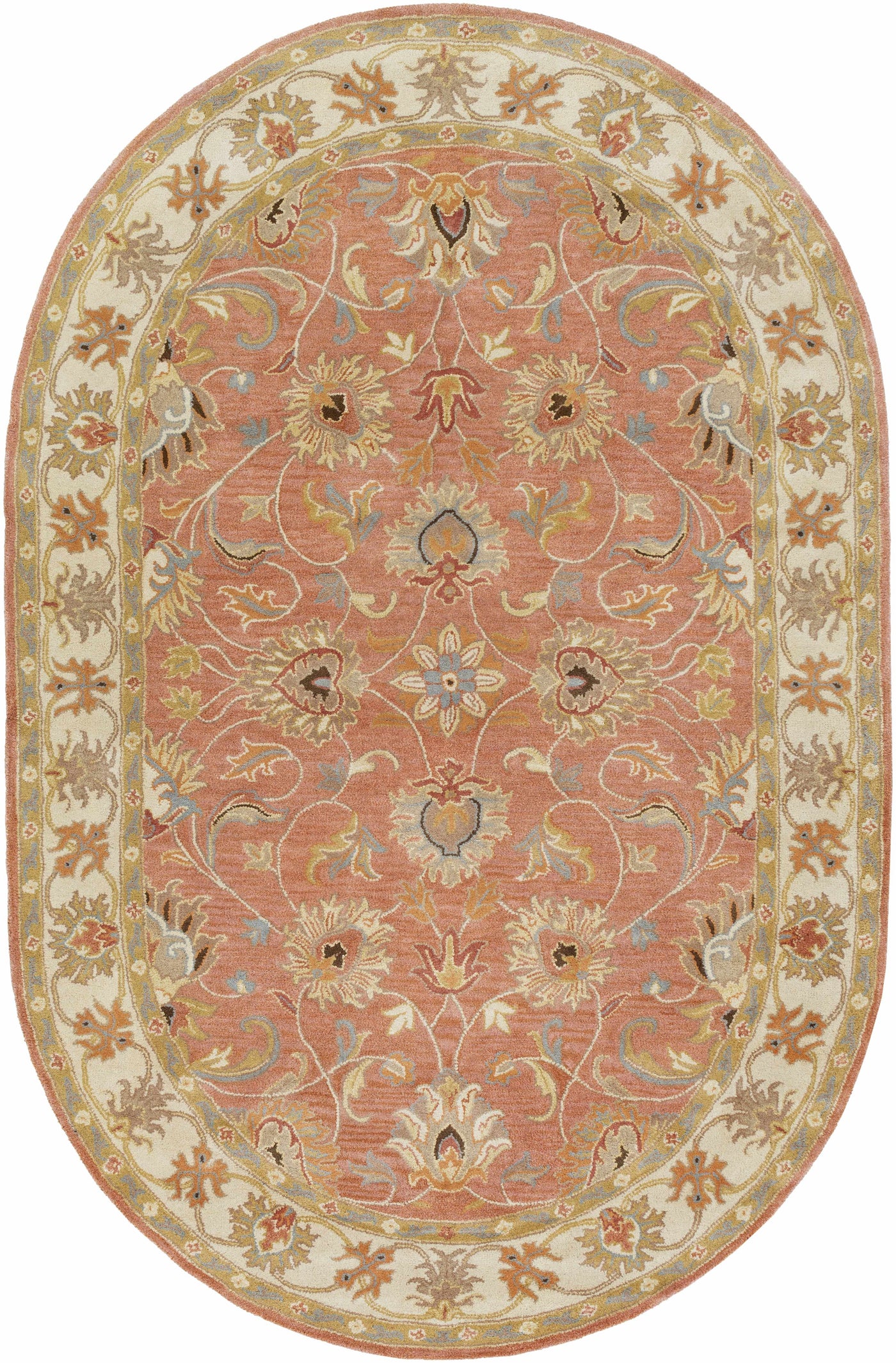 Caesar Hand Tufted Burnt Orange 1124 Wool Carpet by Boutique Rugs