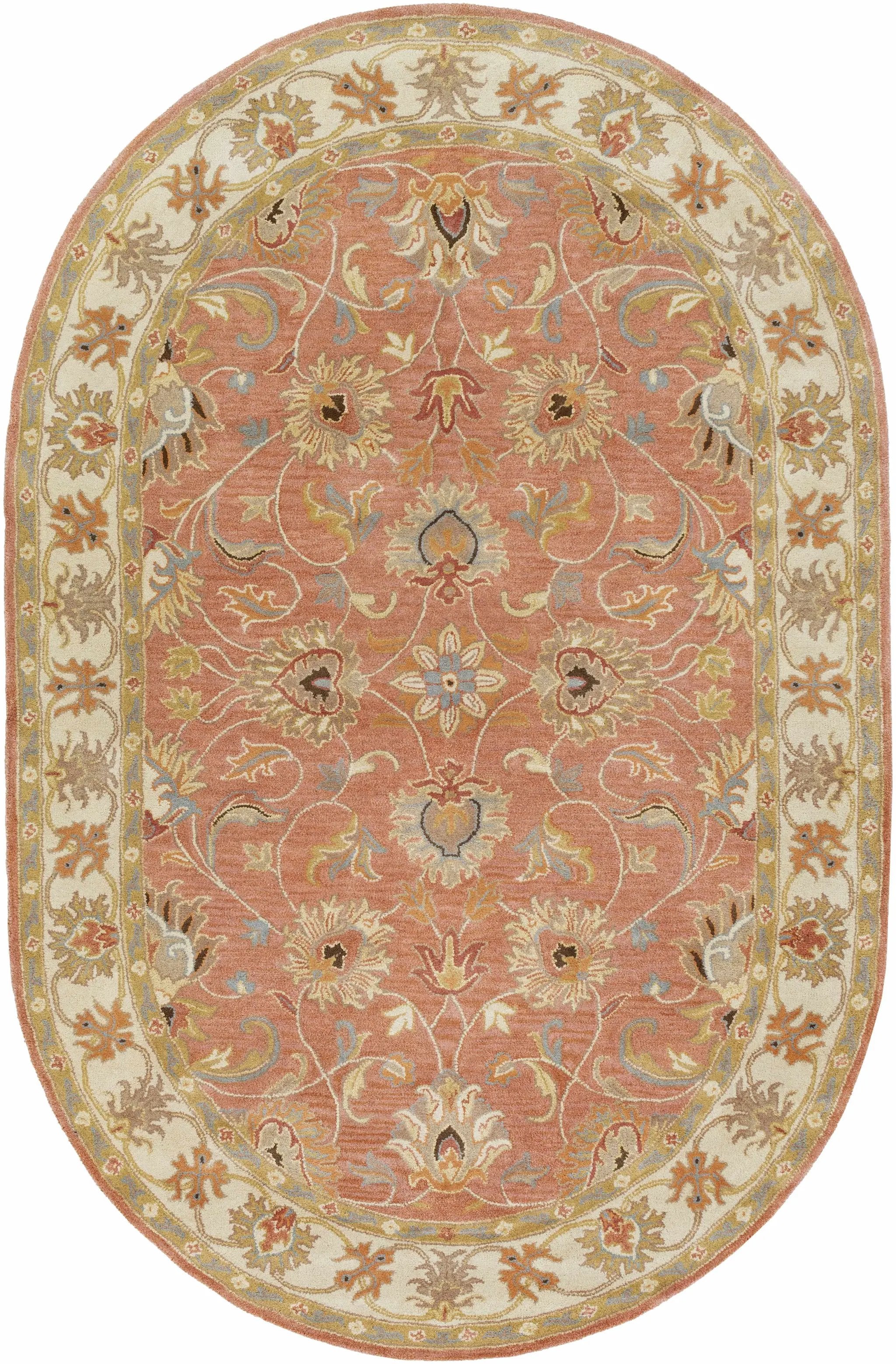Caesar Hand Tufted Burnt Orange 1124 Wool Carpet by Boutique Rugs