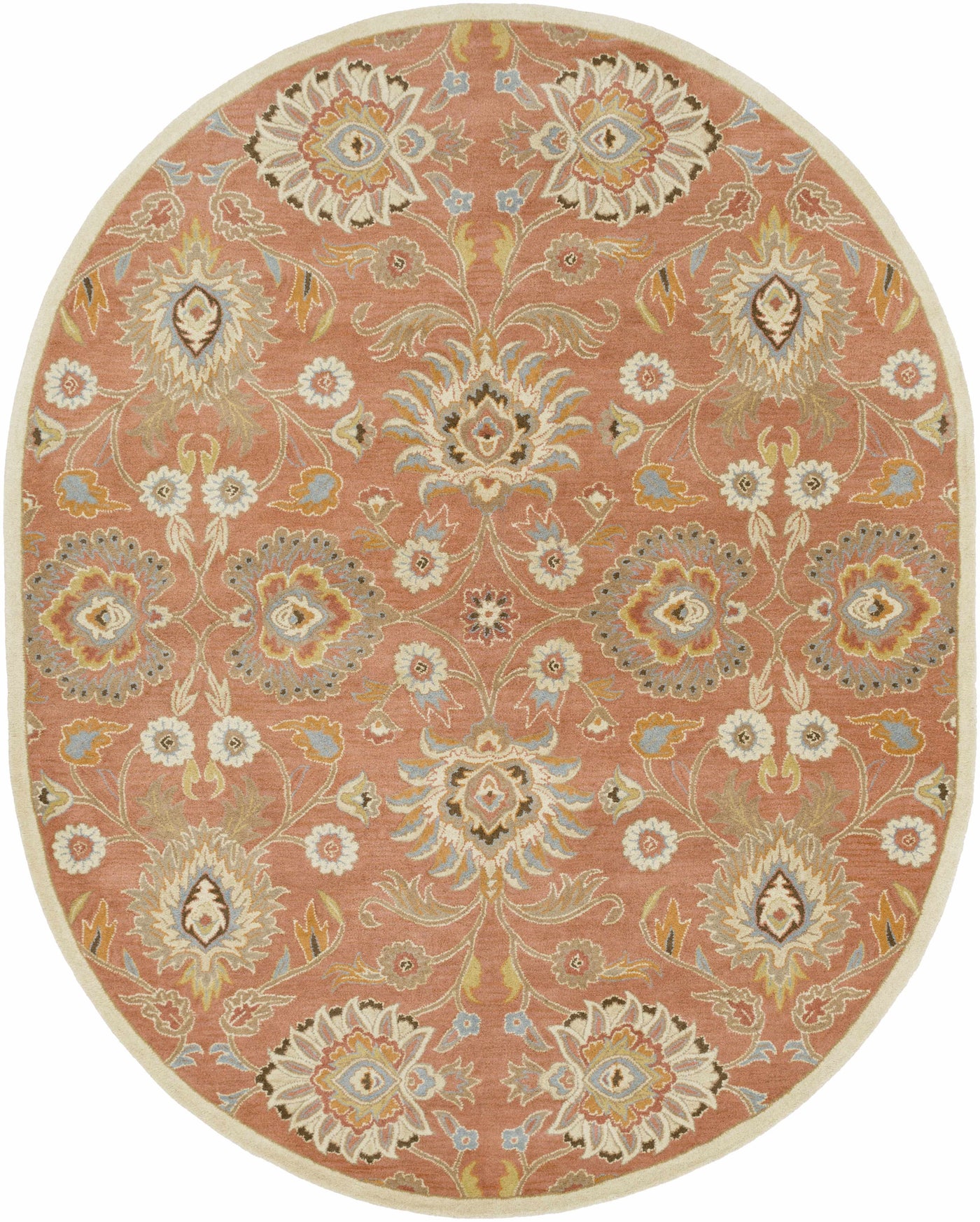 Caesar Hand Tufted Burnt Orange 1124 Wool Carpet by Boutique Rugs