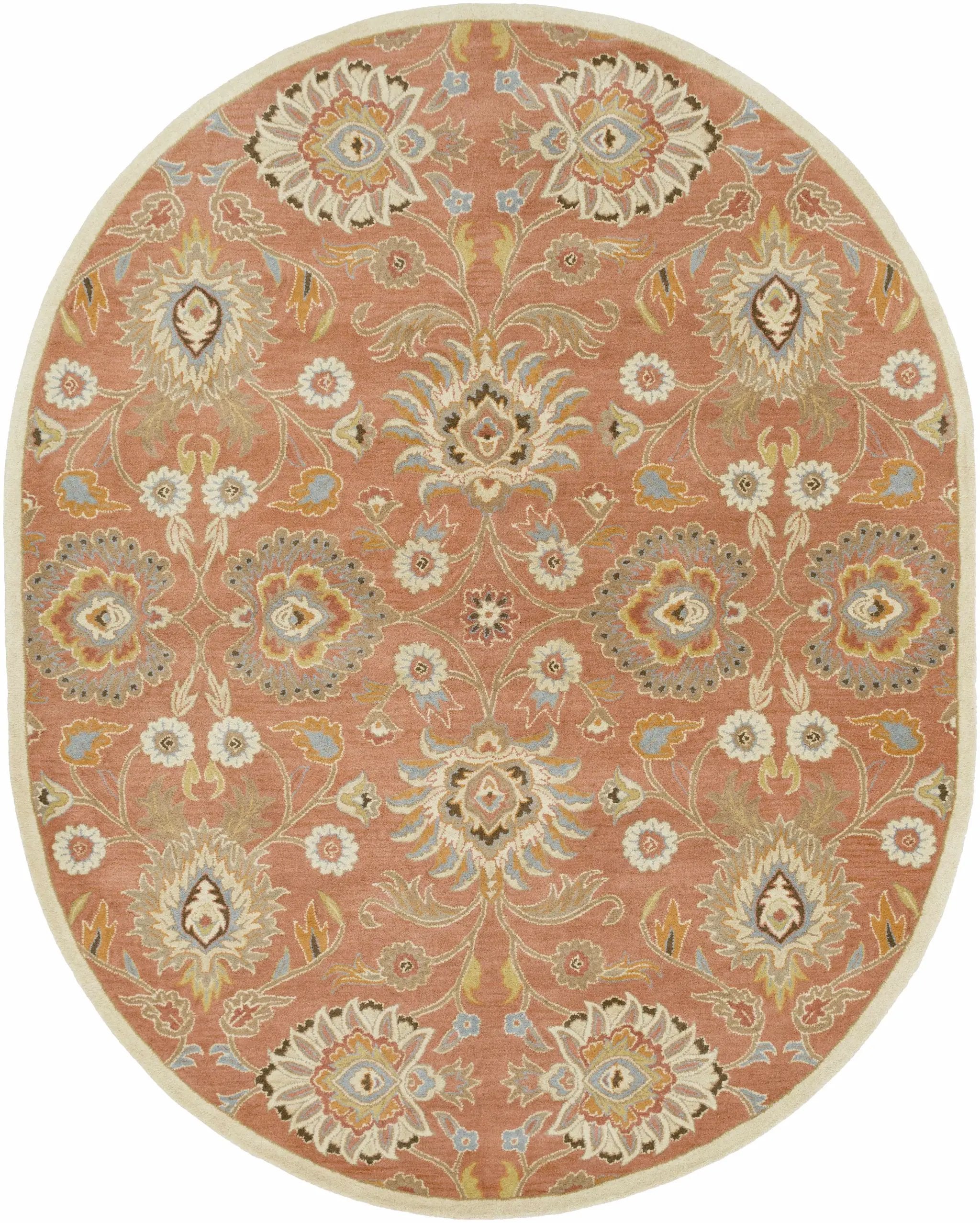 Caesar Hand Tufted Burnt Orange 1124 Wool Carpet by Boutique Rugs