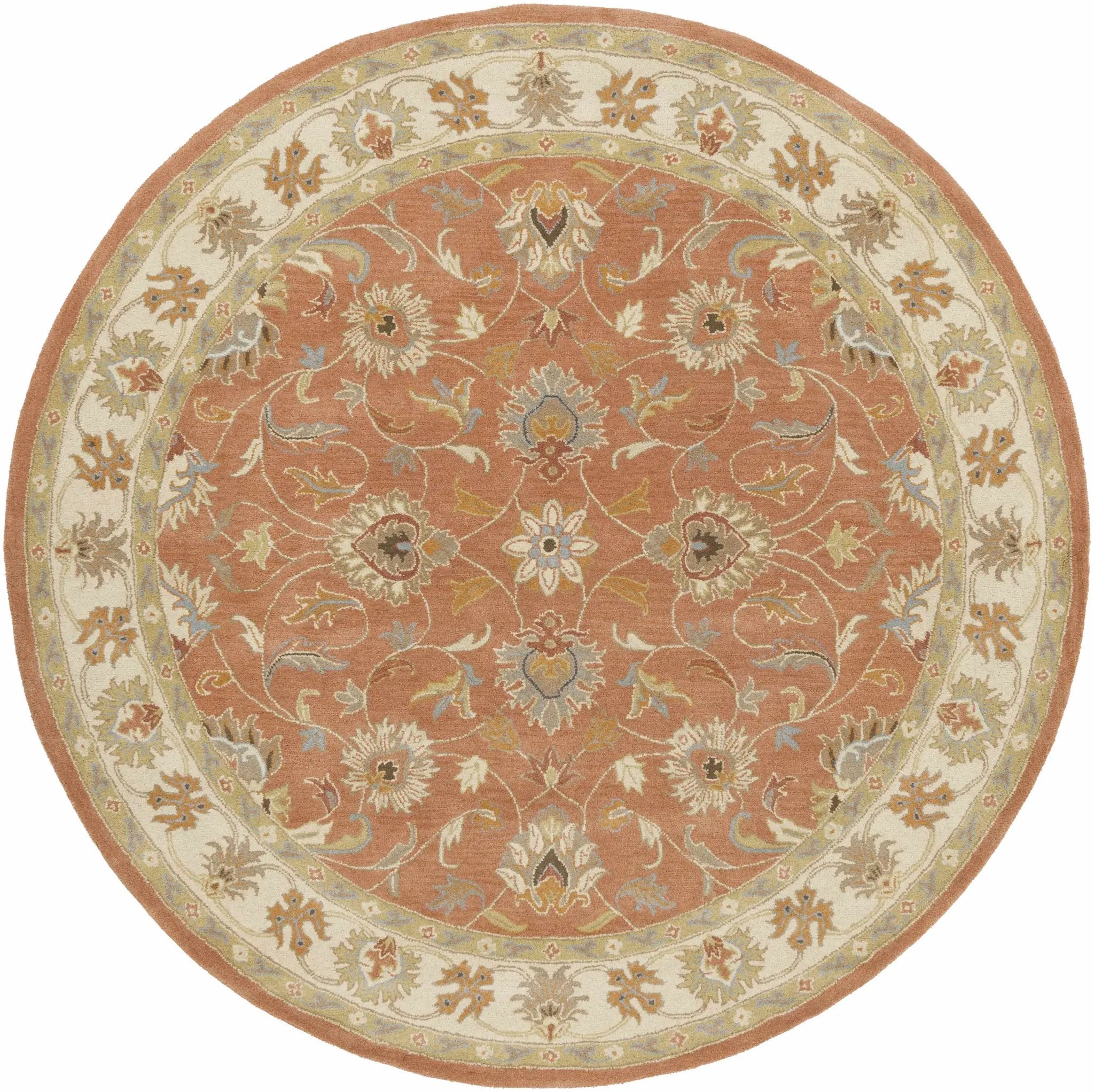 Caesar Hand Tufted Burnt Orange 1124 Wool Carpet by Boutique Rugs