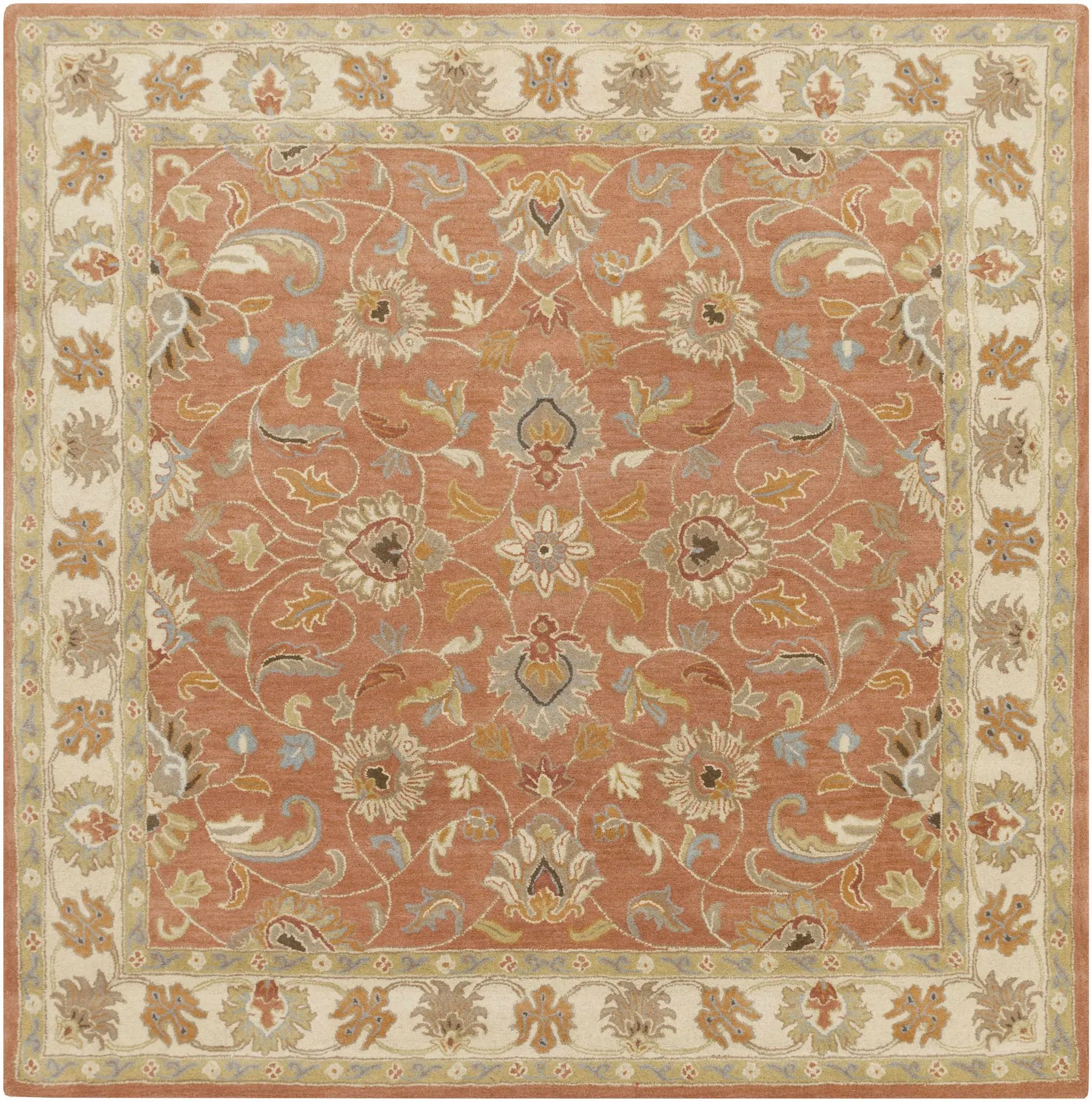 Caesar Hand Tufted Burnt Orange 1124 Wool Carpet by Boutique Rugs